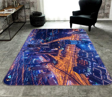 3D Highway Light 689 Non Slip Rug Mat Mat AJ Creativity Home 
