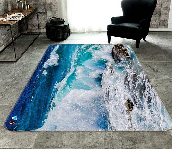3D High Tide 040 Non Slip Rug Mat Mat AJ Creativity Home 
