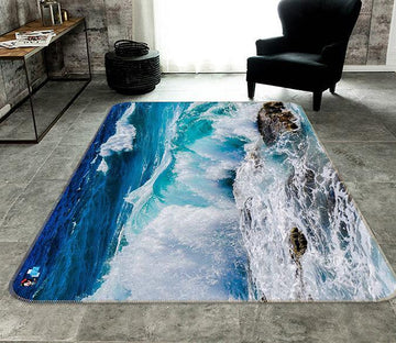 3D High Tide 040 Non Slip Rug Mat Mat AJ Creativity Home 