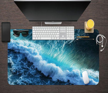 3D Sea Waves 007 Desk Mat Mat AJ Creativity Home 