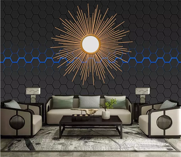 3D Wall Rosette Sun 1569 Wallpaper AJ Wallpaper 2 