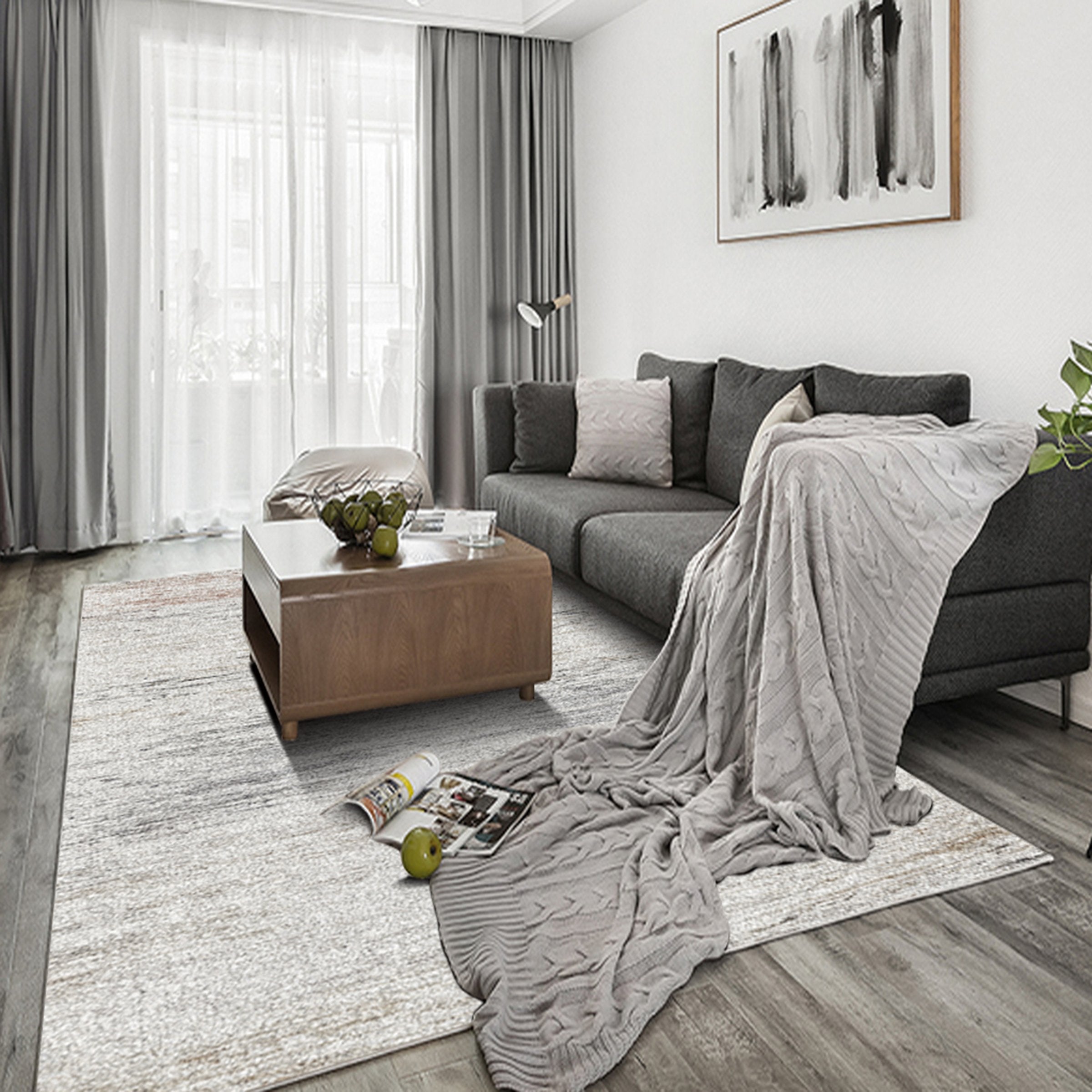 3D Gray Spot WG067 Non Slip Rug Mat Mat AJ Creativity Home 