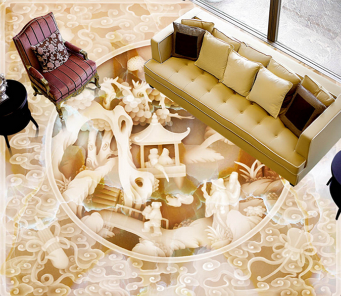 3D Small House 097 Floor Mural Wallpaper AJ Wallpaper 2 
