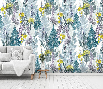 3D Yellow Flowere 034 Wallpaper AJ Wallpaper 