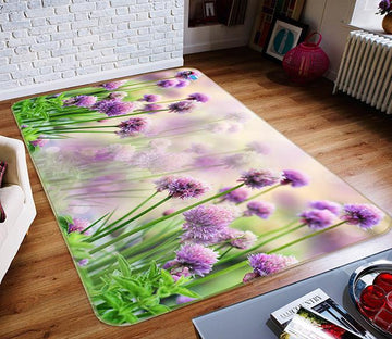 3D Violet Grass 534 Non Slip Rug Mat Mat AJ Creativity Home 