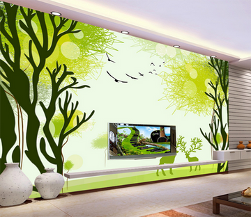 3D Tree Goose 337 Wallpaper AJ Wallpaper 