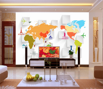 3D Box Map 078 Wallpaper AJ Wallpaper 