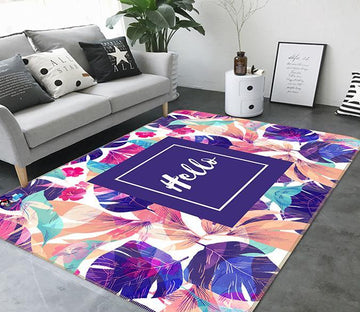 3D Leaf Pattern 318 Non Slip Rug Mat Mat AJ Creativity Home 