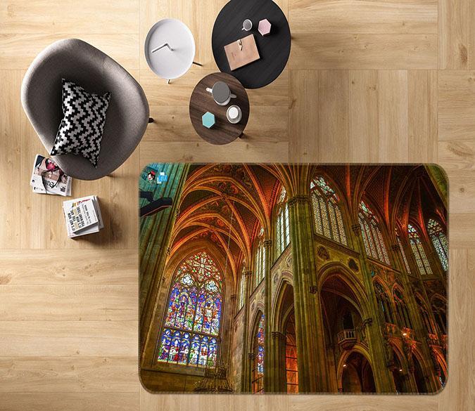 3D Villa Window 050 Non Slip Rug Mat Mat AJ Creativity Home 