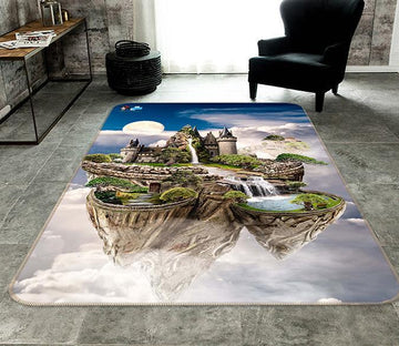 3D Aerial Castle 045 Non Slip Rug Mat Mat AJ Creativity Home 