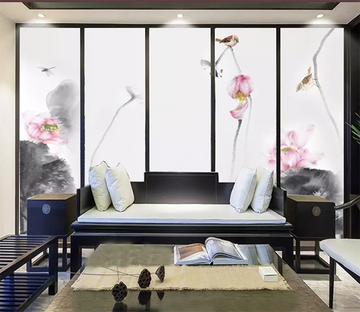 3D Hand Painted Lotus 1576 Wallpaper AJ Wallpaper 2 