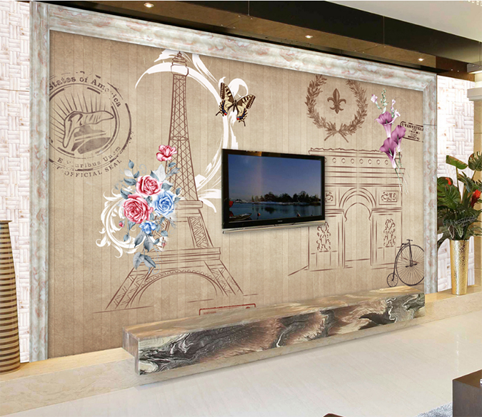 3D Butterfly Tower 044 Wallpaper AJ Wallpaper 