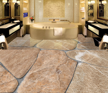 3D Big Stones 147 Floor Mural Wallpaper AJ Wallpaper 2 