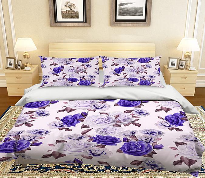 3D Blue Flower 126 Bed Pillowcases Quilt Wallpaper AJ Wallpaper 