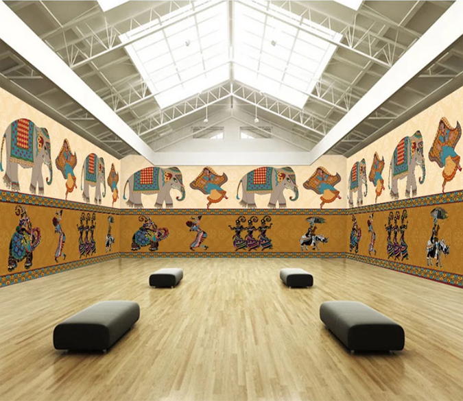 3D Row Of Elephants 855 Wallpaper AJ Wallpaper 2 