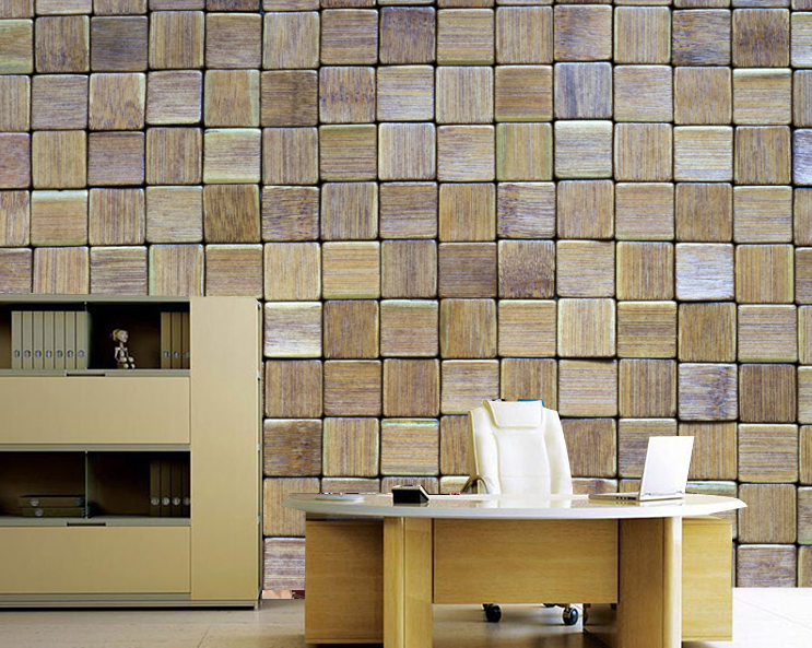 Wooden Squares Wallpaper AJ Wallpaper 