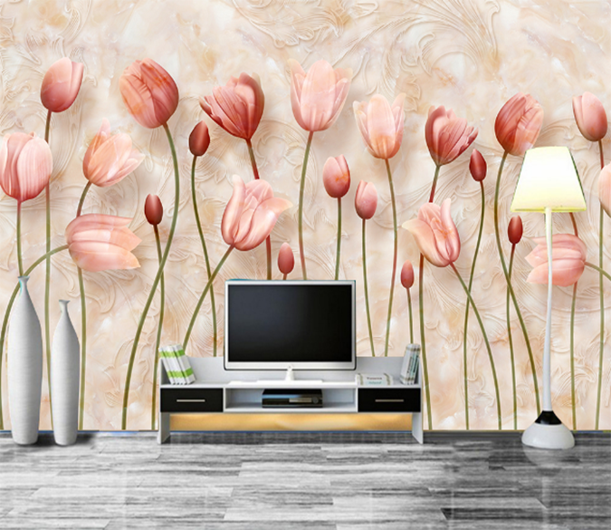 3D Flower Bunch 327 Wallpaper AJ Wallpaper 