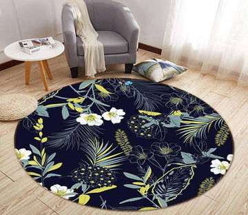 3D Invisible Flower 321 Round Non Slip Rug Mat Mat AJ Creativity Home 