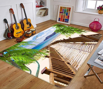 3D Beach Seagull 724 Non Slip Rug Mat Mat AJ Creativity Home 