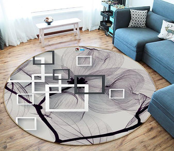 3D Box Tree Branch 339 Round Non Slip Rug Mat Mat AJ Creativity Home 