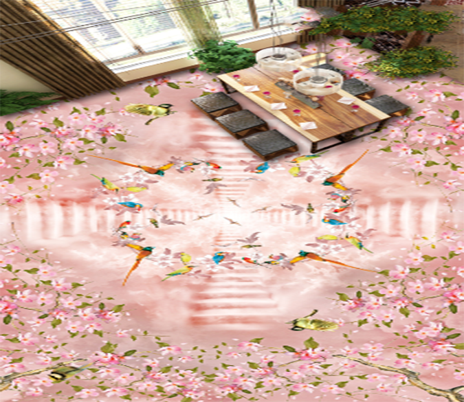 3D Lovely Flower 051 Floor Mural Wallpaper AJ Wallpaper 2 