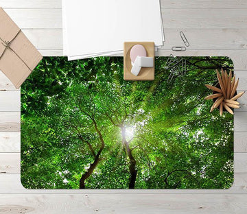 3D Sunny Forest 065 Desk Mat Mat AJ Creativity Home 