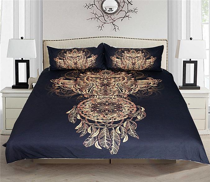 3D Owl Wind Chimes 194 Bed Pillowcases Quilt Wallpaper AJ Wallpaper 