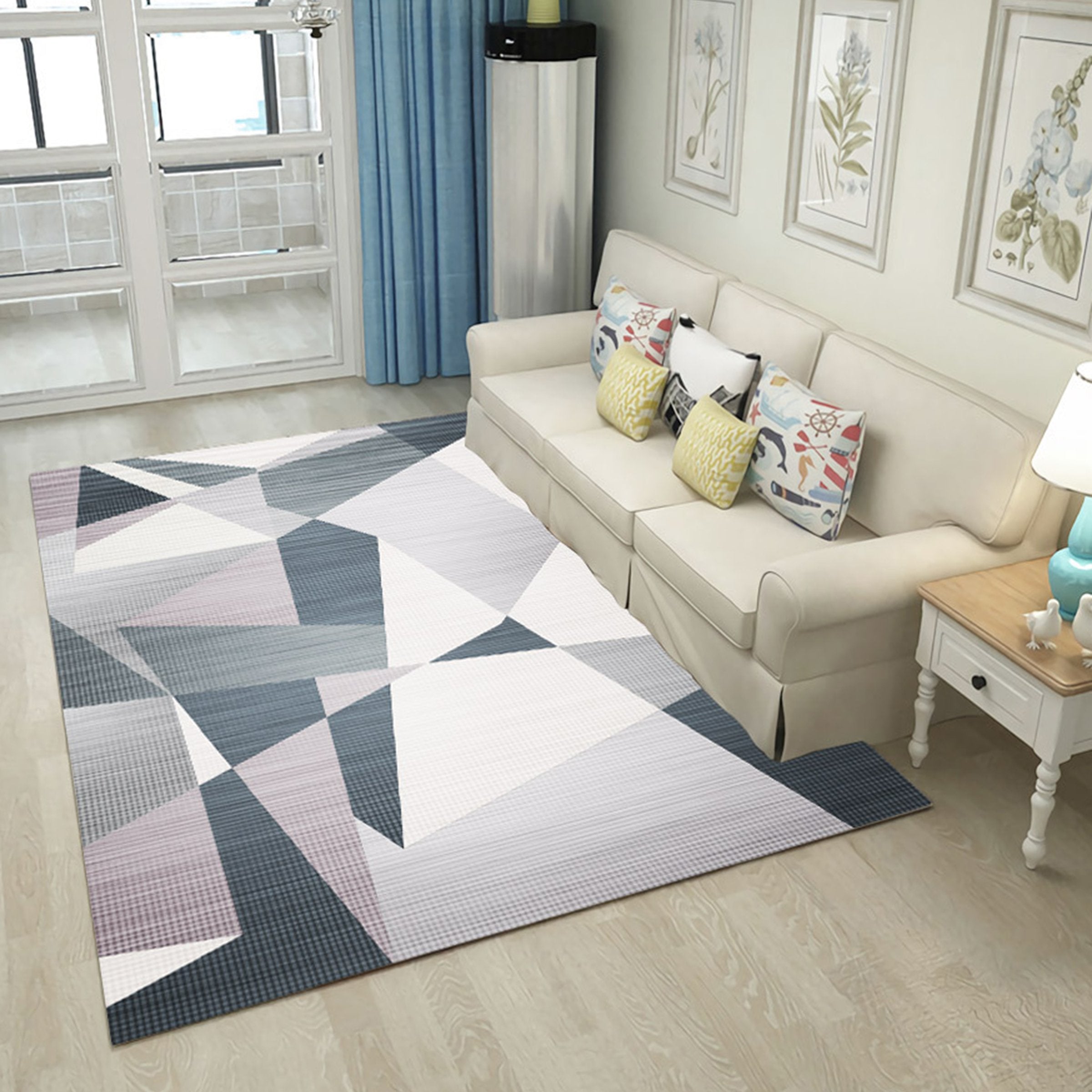 3D Modern Triangle WG402 Non Slip Rug Mat Mat AJ Creativity Home 