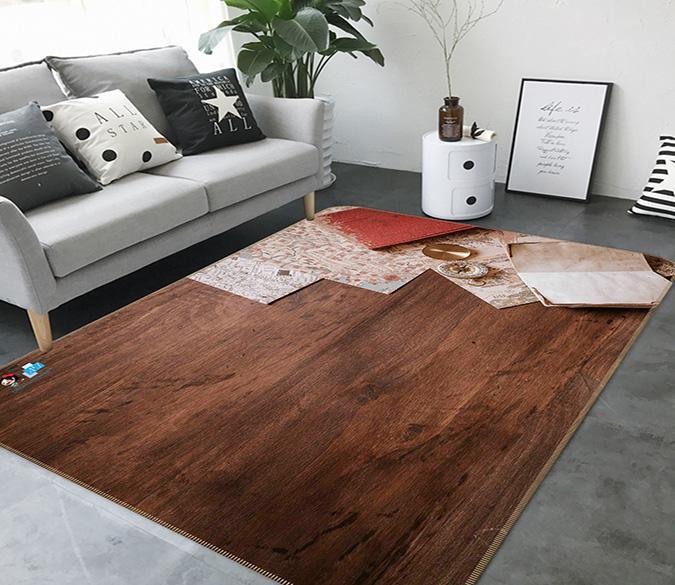 3D Compass Map 213 Non Slip Rug Mat Mat AJ Creativity Home 