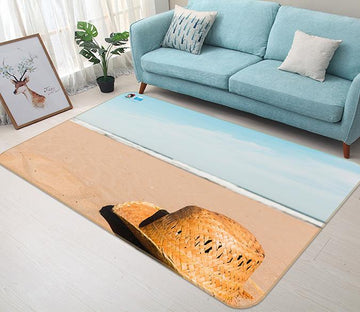 3D Beach Hat 215 Non Slip Rug Mat Mat AJ Creativity Home 