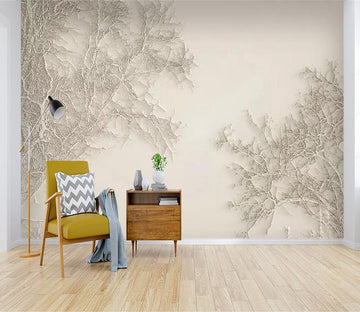 3D White Branches 240 Wallpaper AJ Wallpaper 