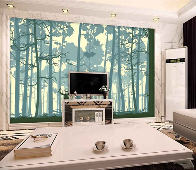 3D Forest Deer 422 Wallpaper AJ Wallpaper 