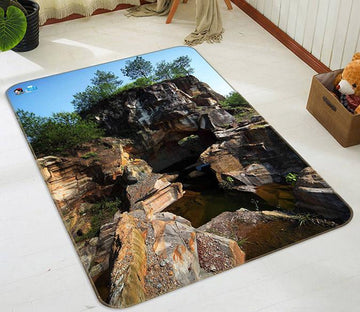 3D Dangerous Stone 050 Non Slip Rug Mat Mat AJ Creativity Home 