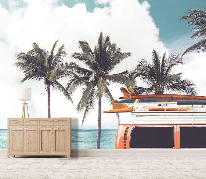 3D Straight Coconut Tree 068 Wallpaper AJ Wallpaper 