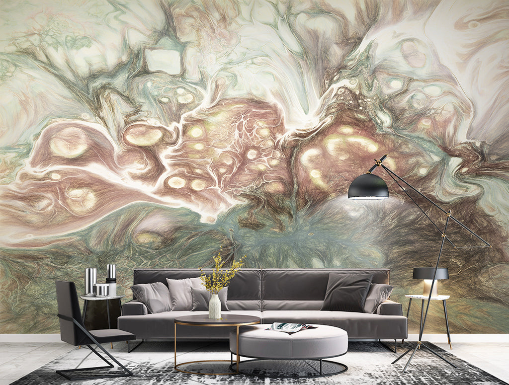 3D Green Pattern WG052 Wall Murals