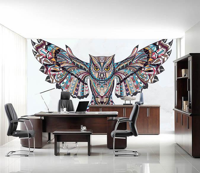 3D Winged Owl 116 Wallpaper AJ Wallpaper 