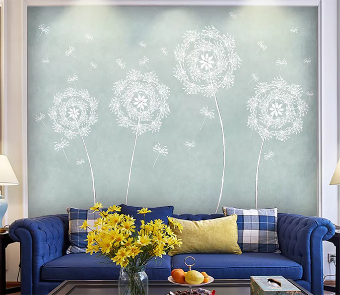3D Dandelion Pattern 354 Wallpaper AJ Wallpaper 2 