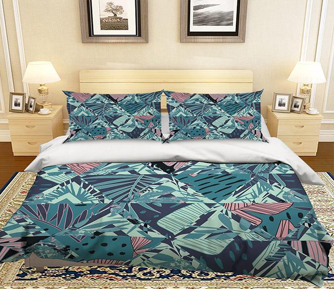 3D Triangle Plant 061 Bed Pillowcases Quilt Wallpaper AJ Wallpaper 