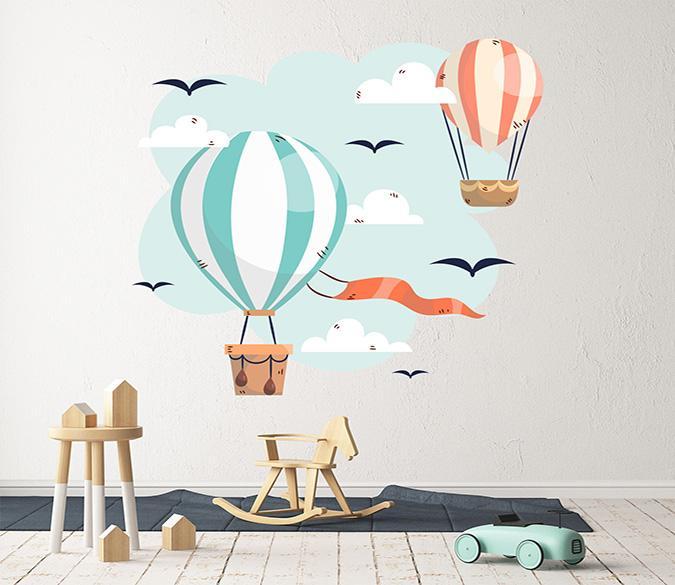 3D Hot Air Balloon 165 Wall Stickers Wallpaper AJ Wallpaper 