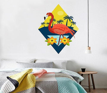 3D Flamingo Flower 119 Wall Stickers Wallpaper AJ Wallpaper 