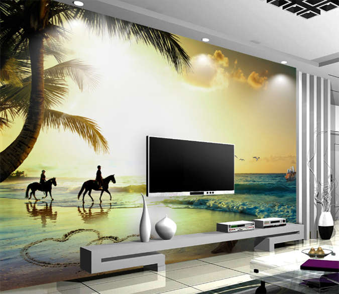 3D Sunshine Sea 319 Wallpaper AJ Wallpaper 