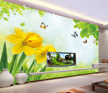 3D Blooming Butterfly 342 Wallpaper AJ Wallpaper 