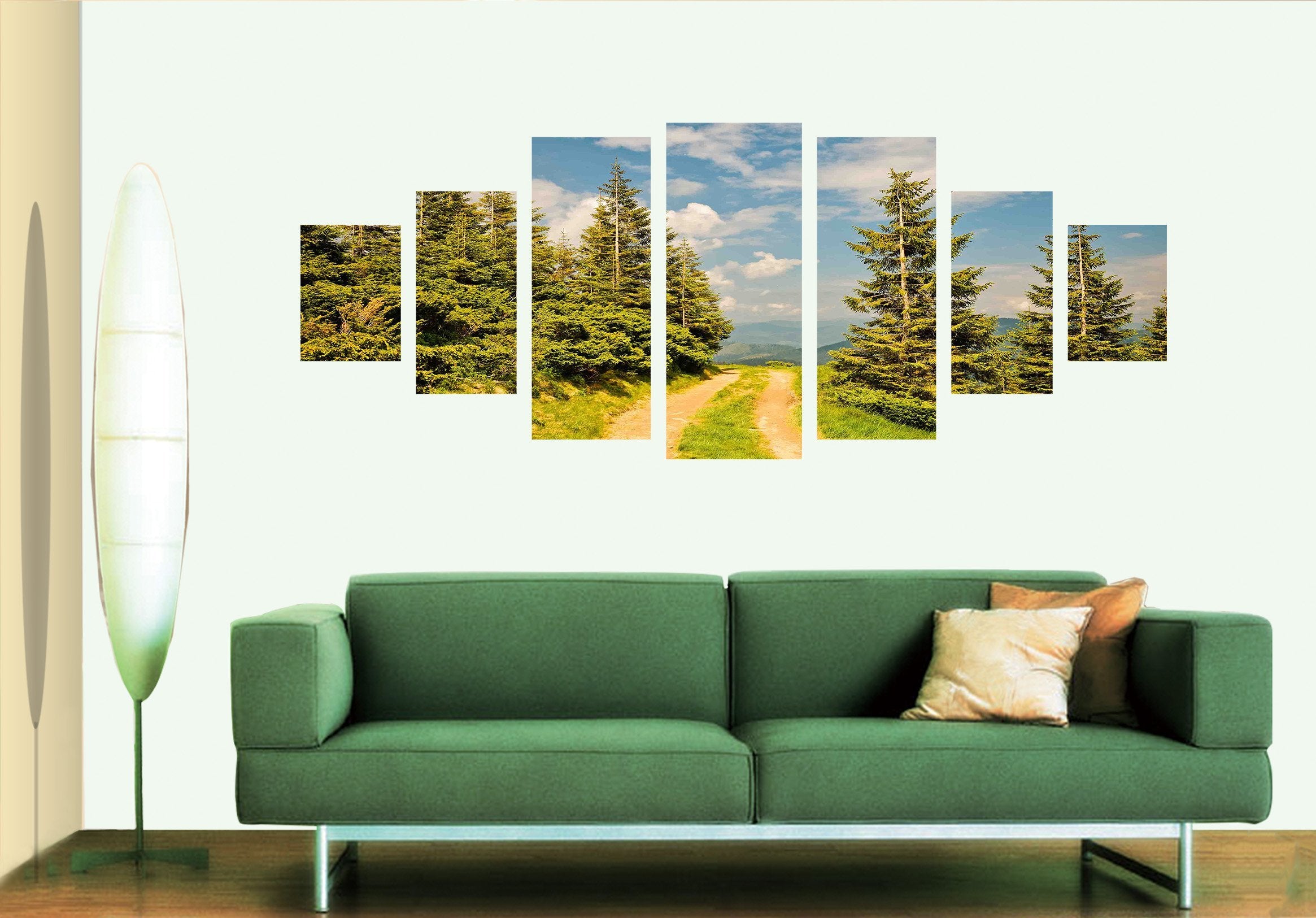 3D Field Road 164 Unframed Print Wallpaper Wallpaper AJ Wallpaper 