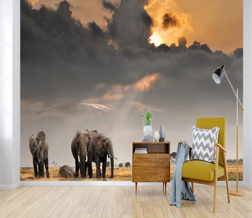 3D Elephant Walking 002 Wallpaper AJ Wallpaper 