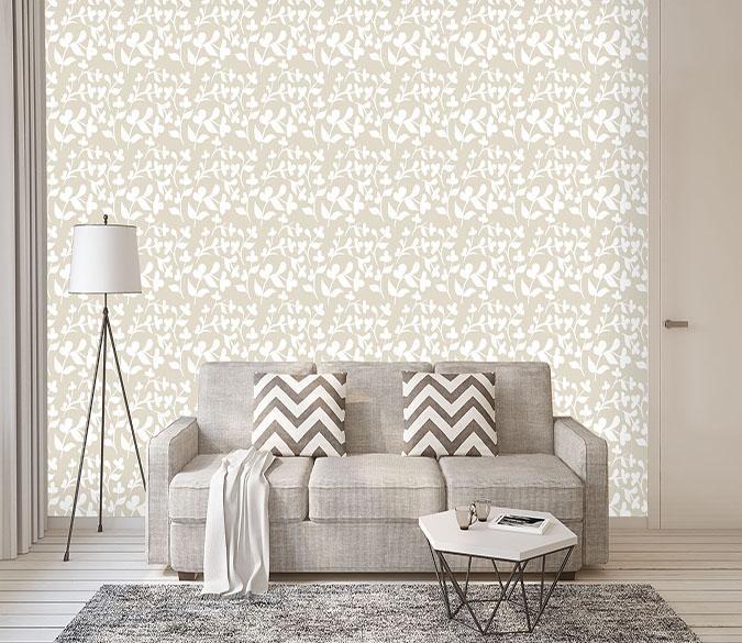 3D Graffiti White Flower 226 Wallpaper AJ Wallpaper 