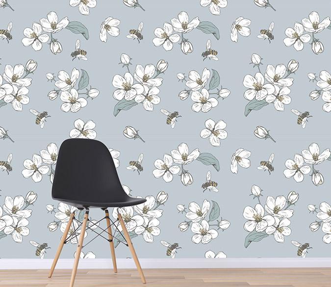 3D Small Flowers 035 Wallpaper AJ Wallpaper 