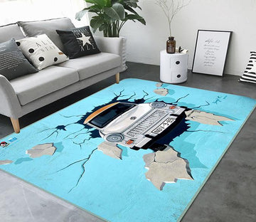 3D Car Broken Wall 258 Non Slip Rug Mat Mat AJ Creativity Home 
