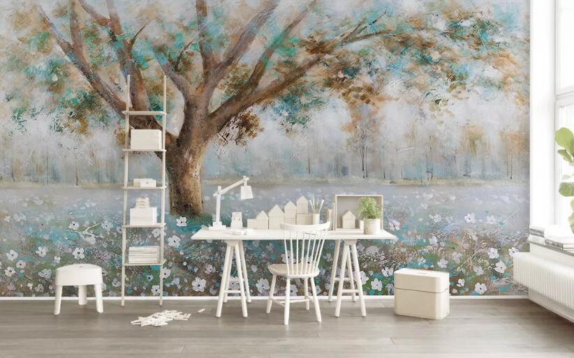3D Painted Tree WC107 Wall Murals