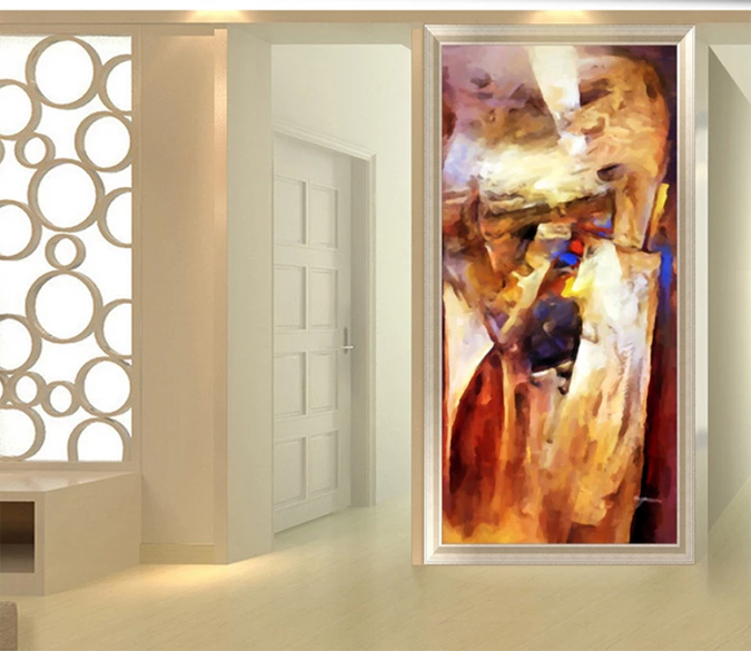 3D Oil painting Abstract Hand Drawn 1641 Wallpaper AJ Wallpaper 