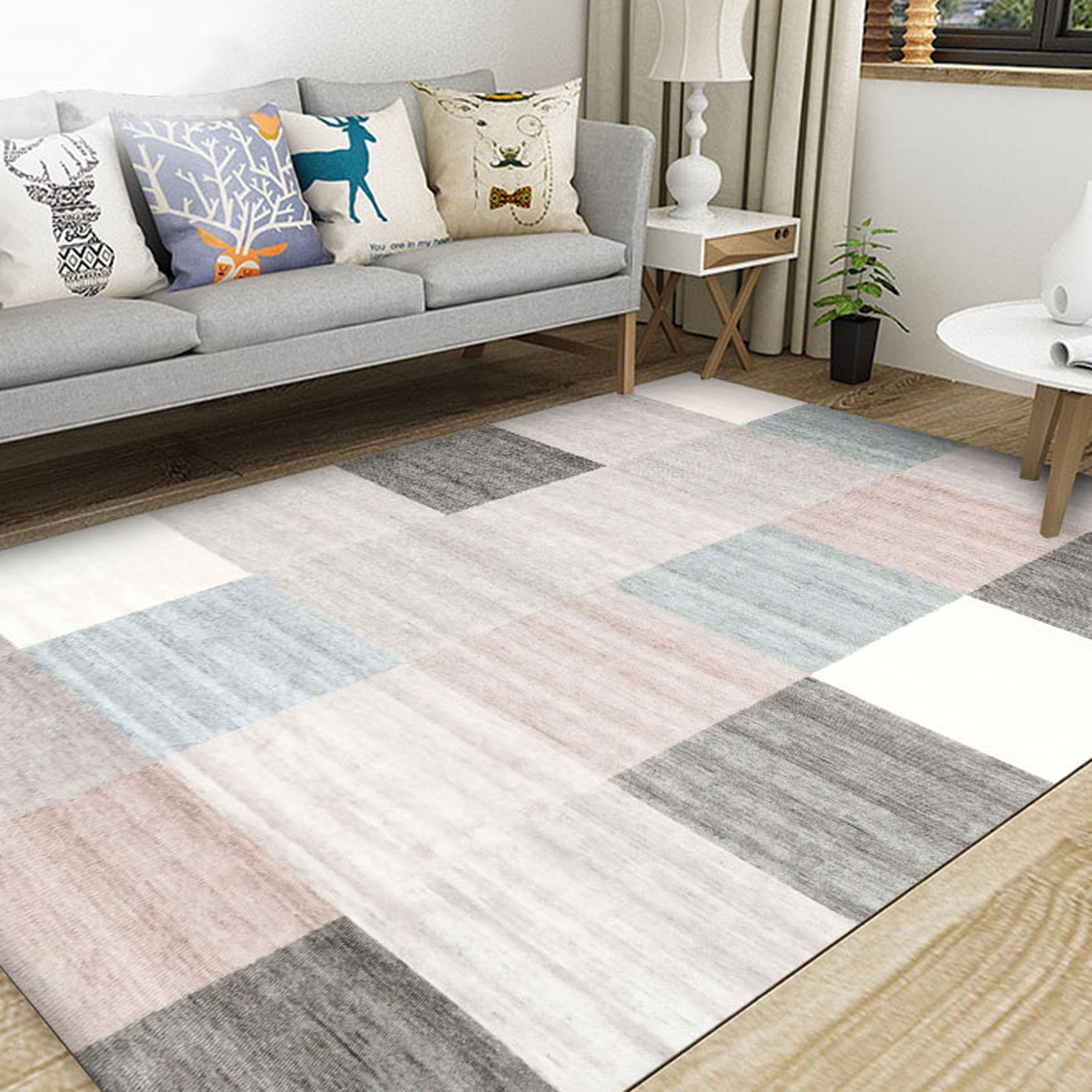 3D Colored Geometric Pattern WG557 Non Slip Rug Mat Mat AJ Creativity Home 